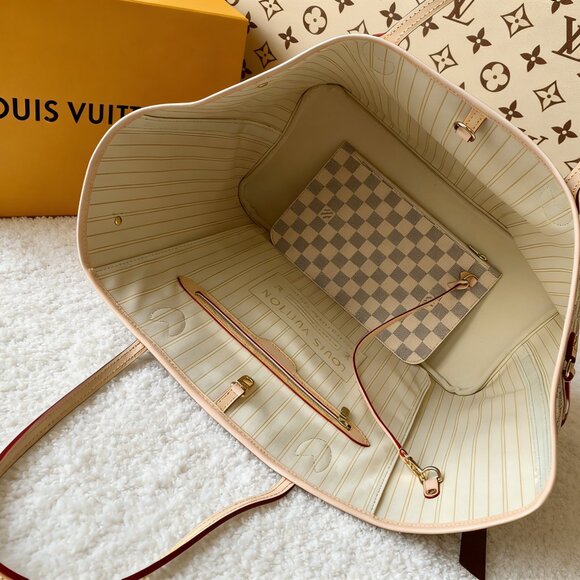 Louis Vuitton Neverfull Beige Lining Bag - Picture 5 of 6